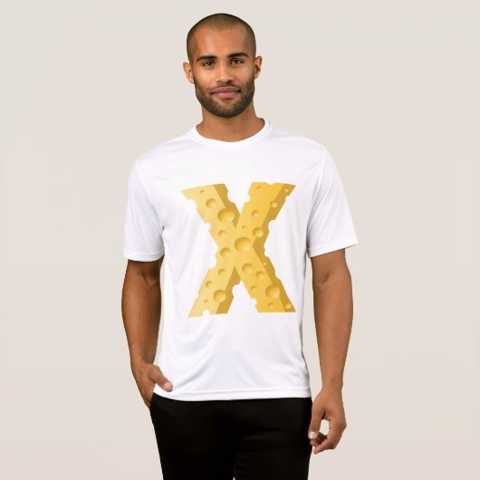 Cheese Letter X Typography Tシャツ (正面フル)