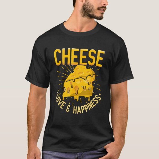 Cheese Love and Happiness Tシャツ (正面)