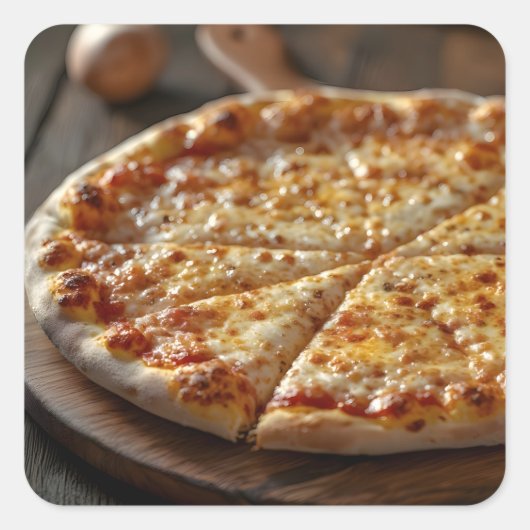 Cheese Pizza スクエアシール (正面)