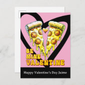 Cheese Pizza Be My Valentines Day Postcard ポストカード (正面/裏面)