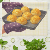 Cheese Scone Time — Kitchen Tea Towel キッチンタオル (折り畳み)