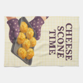 Cheese Scone Time — Kitchen Tea Towel キッチンタオル (横)