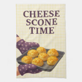Cheese Scone Time — Kitchen Tea Towel キッチンタオル (縦)