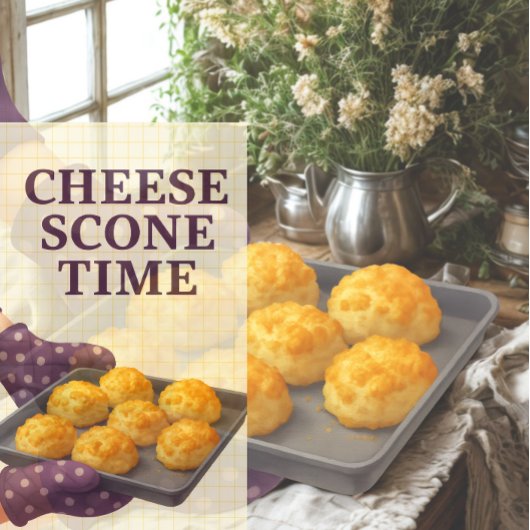 Cheese Scone Time — Kitchen Tea Towel キッチンタオル