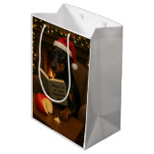 Cheese Tax Christmas gift bag - Doberman ミディアムペーパーバッグ (裏面アングル)