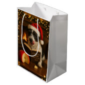 Cheese Tax Christmas gift bag - Jack Russell ミディアムペーパーバッグ (裏面アングル)