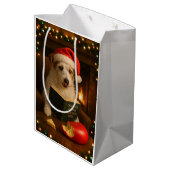 Cheese Tax Christmas gift bag - Jack Russell ミディアムペーパーバッグ (裏面アングル)