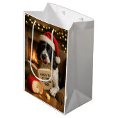 Cheese Tax Christmas gift bag - Springer Spaniel ミディアムペーパーバッグ (正面アングル)