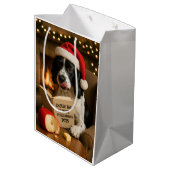 Cheese Tax Christmas gift bag - Springer Spaniel ミディアムペーパーバッグ (裏面アングル)