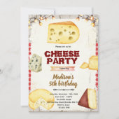 Cheese theme party invitation 招待状 (正面)