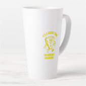 Cheese thing funny cheese pun jokes カフェラテマグ (右アングル)