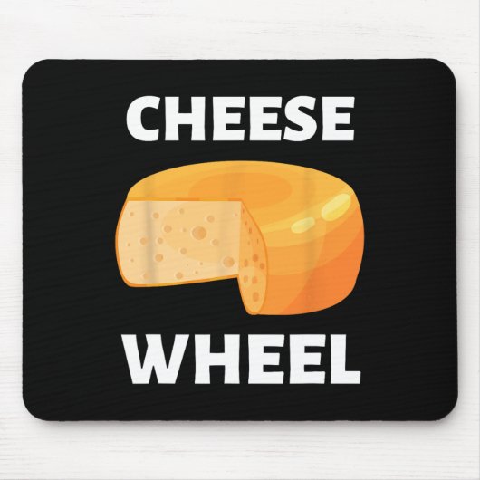 Cheese Wheel Video Game Meme Design  マウスパッド (正面)