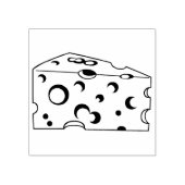Cheese Wooden Art Stamp for Crafts ラバースタンプ (インプリント)