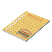 Cheeseburger Burger To Doリスト ノートパッド (回転)