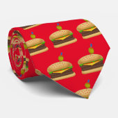 Cheeseburger/Hamburger Foodie ネクタイ (ロール)
