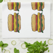 Cheeseburger Kitchen Towel キッチンタオル (折り畳み)