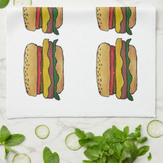 Cheeseburger Kitchen Towel キッチンタオル