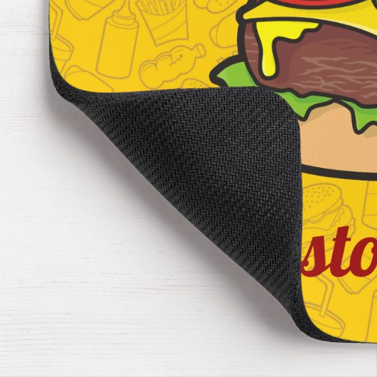 Cheeseburger Mouse Pad マウスパッド (コーナー)