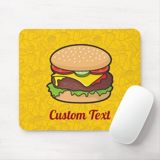 Cheeseburger Mouse Pad マウスパッド (マウス)