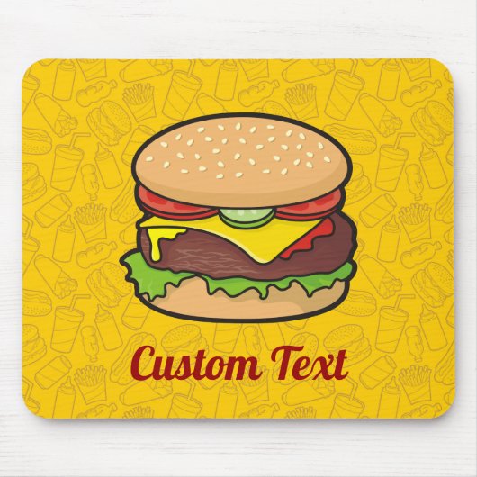 Cheeseburger Mouse Pad マウスパッド (正面)