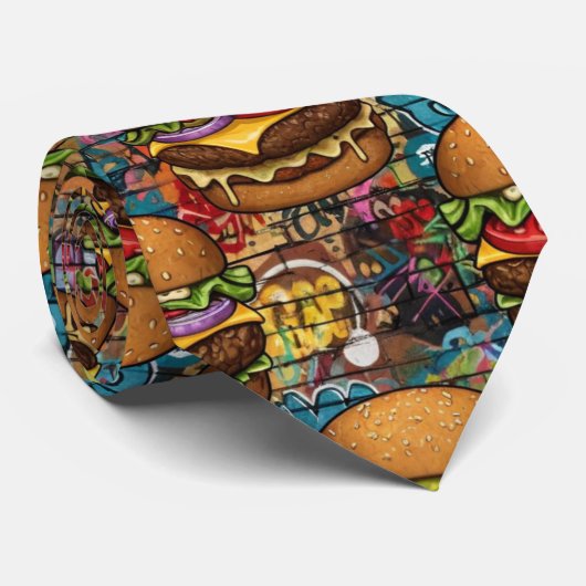 Cheeseburger Neck Tie ネクタイ (ロール)