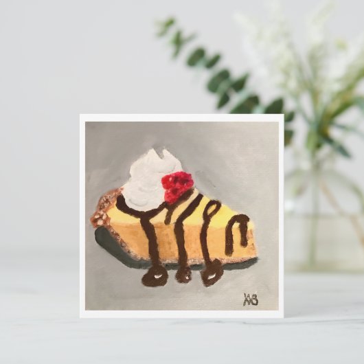 Cheesecake with Raspberries カード (スタンド正面)