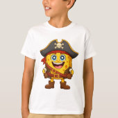 CheeseSunny Pirate – Cute Kawaii T-Shirt Tシャツ (正面)