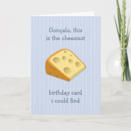 Cheesiestがハッピーバースデー写真をおもしろい見つける カード (正面)