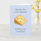 Cheesiestがハッピーバースデー写真をおもしろい見つける カード (黄色い花)