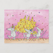 CHEESY誕生日ウィッシュハガキbyニコールジャネス ポストカード (正面)