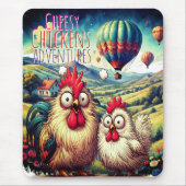 "Cheesy Chicken Balloon Adventure" Mouse Pad マウスパッド (正面)