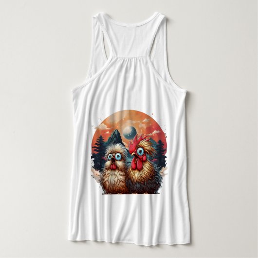 "Cheesy Chicken Mountain Mystery" タンクトップ (デザイン裏面)