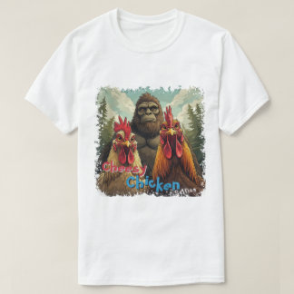 "Cheesy Chicken Selfies" Bigfoot Photo Op Tシャツ