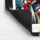 "Cheesy Chicken Selfies" Meet Bigfoot Mouse Pad マウスパッド (コーナー)