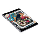 "Cheesy Chicken Selfies" T-Rex Spiral Notebook (Ed ノートブック (右側)