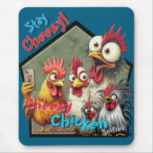 Cheesy Chickens Meetup Mouse Pad  マウスパッド (正面)