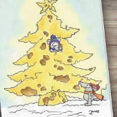 CHEESY CHRISTMAS greeting card by Nicole Jane シーズンカード