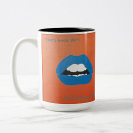 Cheesy Lines for Valentine's ツートーンマグカップ