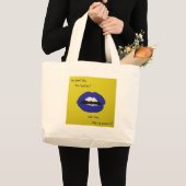 Cheesy Lines for Valentine's Large Tote Bag ラージトートバッグ (正面(商品))
