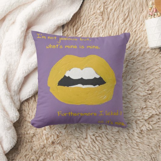 Cheesy Lines for Valentine's pillow クッション (ブランケット)