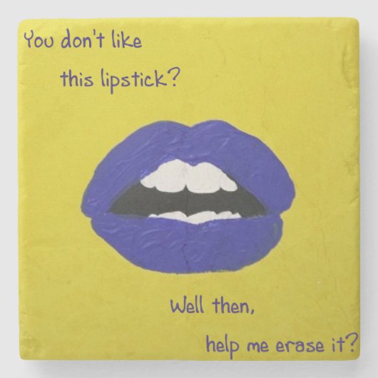 Cheesy Lines for Valentine's Stone Coaster ストーンコースター (正面)