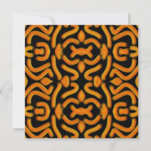 Cheesy Noodle Doodle Art Mirrored Image Pattern カード (正面)