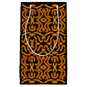 Cheesy Noodle Doodle Art Mirrored Image Pattern スモールペーパーバッグ (正面)