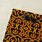 Cheesy Noodle Doodle Art Mirrored Image Pattern ビーチタオル (インサイチュ)