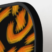 Cheesy Noodle Doodle Art Mirrored Image Pattern ピックルボールラケット (左詳細)