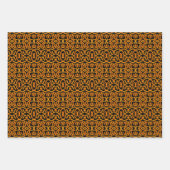 Cheesy Noodle Doodle Art Mirrored Image Pattern ラッピングペーパーシート (正面)