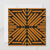 Cheesy Noodle Doodle Art Symmetrical Lined Pattern カード (正面)