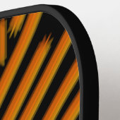 Cheesy Noodle Doodle Art Symmetrical Lined Pattern ピックルボールラケット (左詳細)