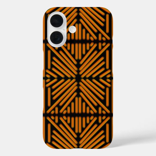 Cheesy Noodle Doodle Art Symmetrical Lined Pattern Case-Mate iPhoneケース (裏面)