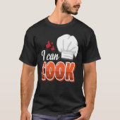 Cheesy Pickup Line Hook Up I Can Cook Tシャツ (正面)